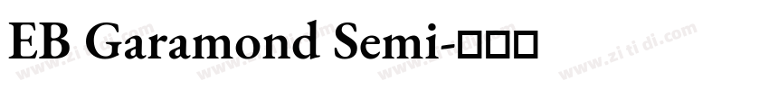 EB Garamond Semi字体转换